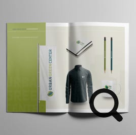 logo ontwerp en brandguide urban green center